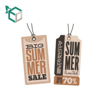 China design kraft paper printed clothing hag tags for clothes